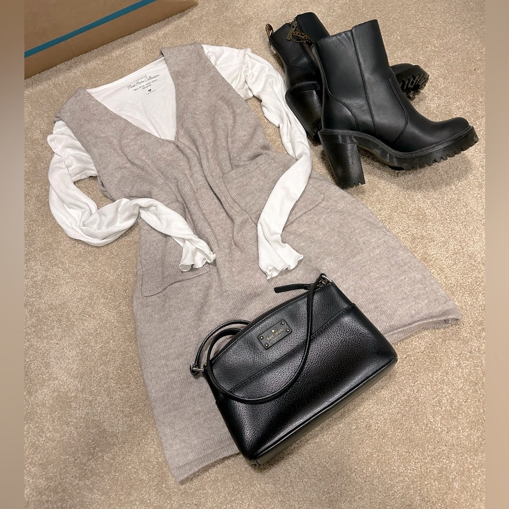 Short wool dress with pockets 🤎